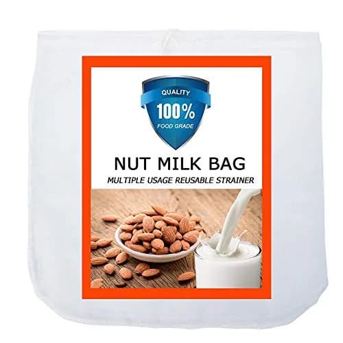 Carrollar Nut Milk Bag 12"x12" | Commercial Grade Reusable Food Strainer for Milk, Juice, Coffee, Tea thumbnail 1