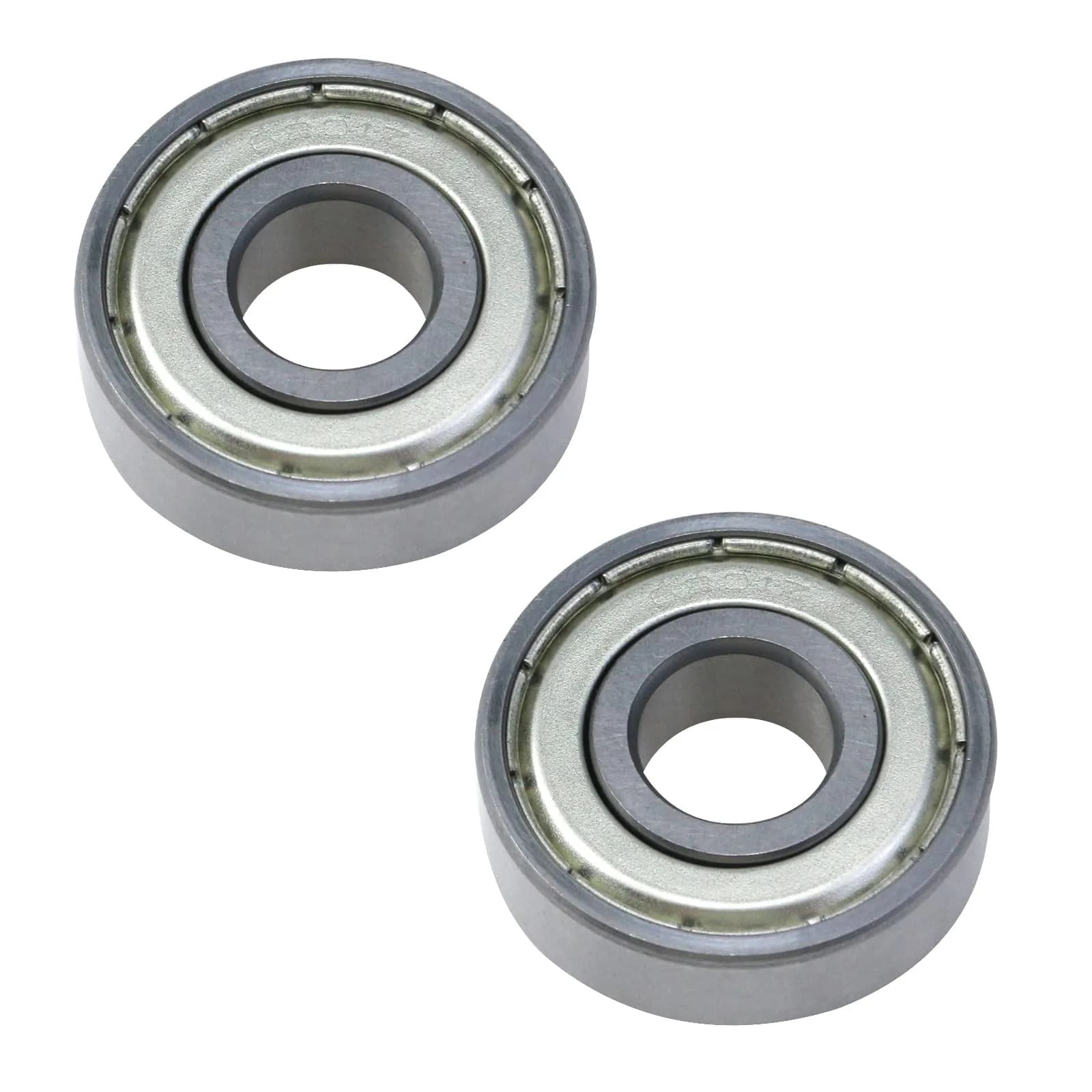 Antrader 12x32x10mm 6201Z Deep Groove Ball Bearing | Double Shielded, Alloy Steel, 2 Pack