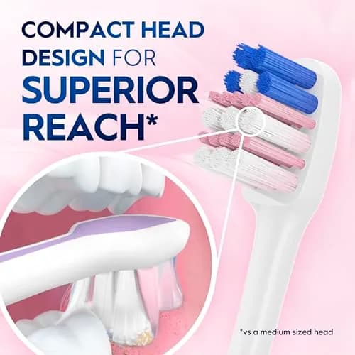 Oral-B Gum Care Sensitive Toothbrush Extra Soft Compact | Gentle on Gums & Deep Clean thumbnail 3