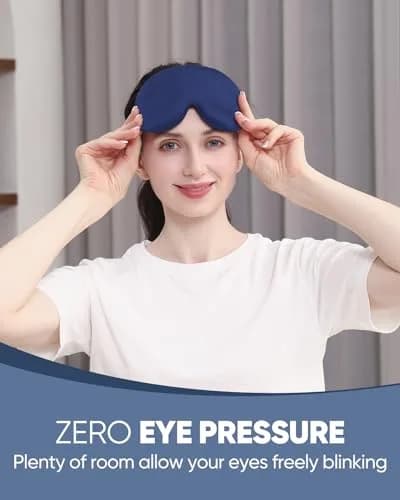 MZOO Luxury 3D Contoured Sleep Mask 10cm (3.9in) | Patented Light Blocking for Deep Sleep thumbnail 2