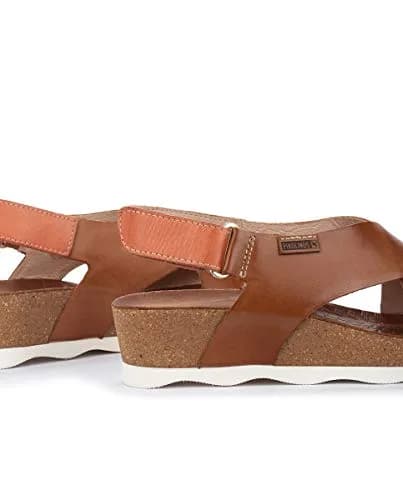 PIKOLINOS Mahon Wedge Sandals Women | Leather | Extra-Light | Light Brown thumbnail 5