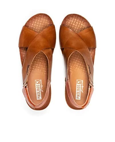 PIKOLINOS Mahon Wedge Sandals Women | Leather | Extra-Light | Light Brown thumbnail 6