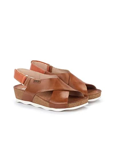 PIKOLINOS Mahon Wedge Sandals Women | Leather | Extra-Light | Light Brown thumbnail 2