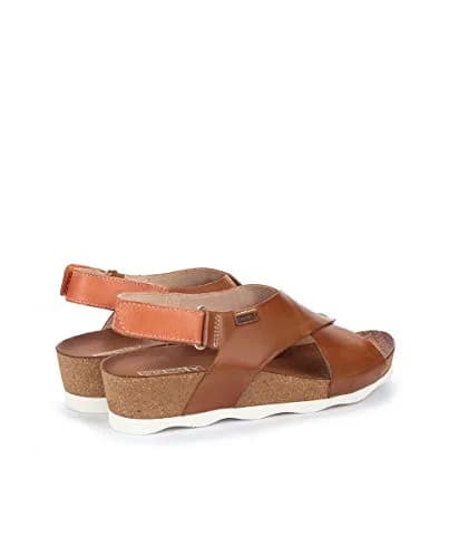 PIKOLINOS Mahon Wedge Sandals Women | Leather | Extra-Light | Light Brown thumbnail 3