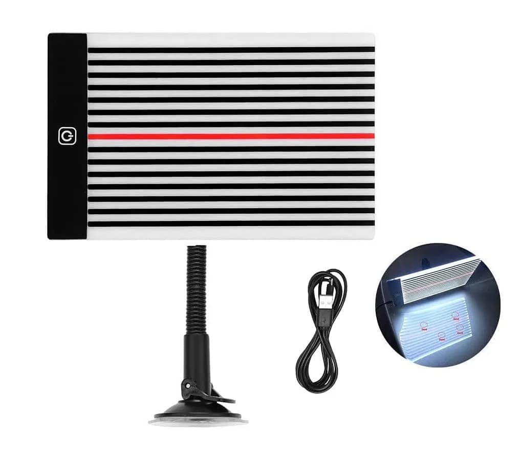 HiYi Paintless Dent Fix Tools Car LED Line Board Light 6.0 inch × 9.5 inch | Accurate Dent Detection & Removal