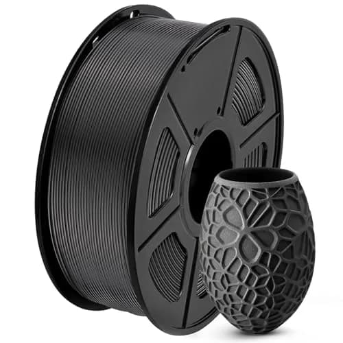 SUNLU PLA 3D Printer Filament, Black, 1kg | Reliable, Easy to Use, No Clogs thumbnail 1