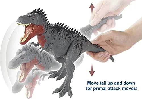 Mattel Jurassic World Massive Biters Tarbosaurus Dinosaur Action Figure | Realistic Animated Movement - view 4