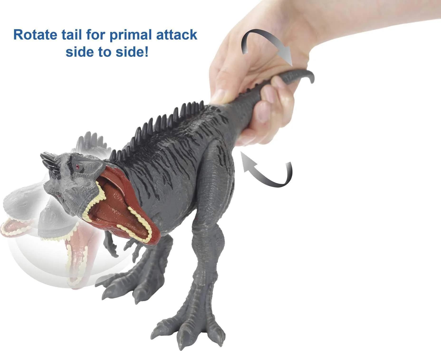 Mattel Jurassic World Massive Biters Tarbosaurus Dinosaur Action Figure | Realistic Animated Movement - view 5