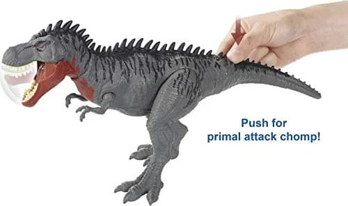 Mattel Jurassic World Massive Biters Tarbosaurus Dinosaur Action Figure | Realistic Animated Movement thumbnail 3