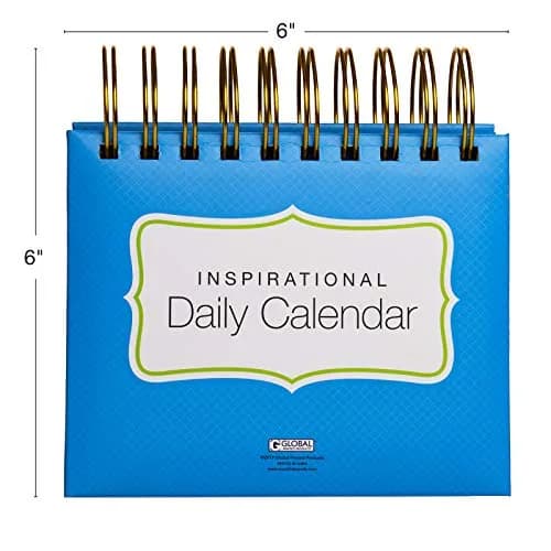 EXCELLO GLOBAL PRODUCTS Motivational & Inspirational Perpetual Daily Flip Calendar Bright Colors | Self-Standing Easel, Durable & Long-Lasting thumbnail 4
