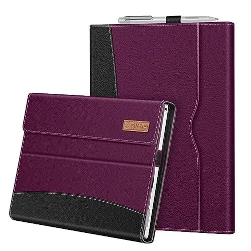 Fintie Case for 12.3 inch Microsoft Surface Pro 7 Plus, Pro 7/6/5/4/3 Purple | Built-in Kickstand & Stylus Holder thumbnail 1