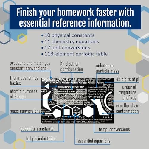 Genius Lab Gear Pocket Chemist Organic Chemistry Stencil 3 Inch Metal Ruler | Compact, Durable & Precision thumbnail 7