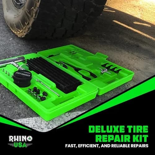 Rhino USA 86-Piece Tire Repair Kit | Heavy Duty Tubeless Tire Plug Kit with Metal Tools & 60 Plugs thumbnail 7
