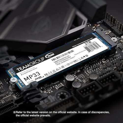 TEAMGROUP MP33 512GB M.2 NVMe SSD | High-Speed PCIe Gen3x4, 1700MB/s Read, 1400MB/s Write, 5-Year Warranty thumbnail 2