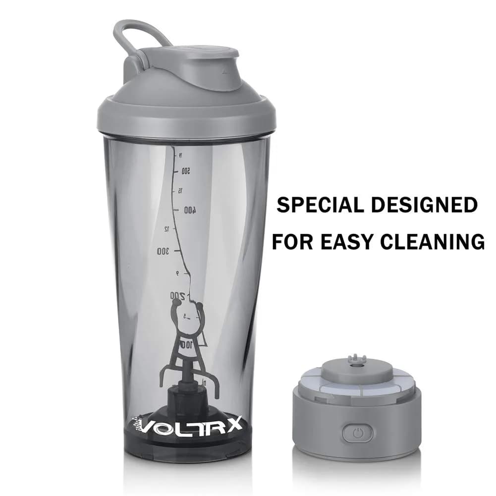 VOLTRX VortexBoost Electric Protein Shaker Bottle 600ml (20.3 oz) | USB Rechargeable Mixer Cup for Smooth Shakes - view 7