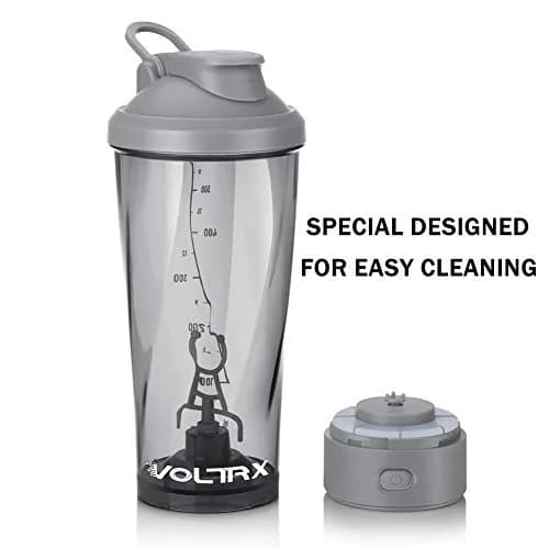 VOLTRX VortexBoost Electric Protein Shaker Bottle 600ml (20.3 oz) | USB Rechargeable Mixer Cup for Smooth Shakes thumbnail 7