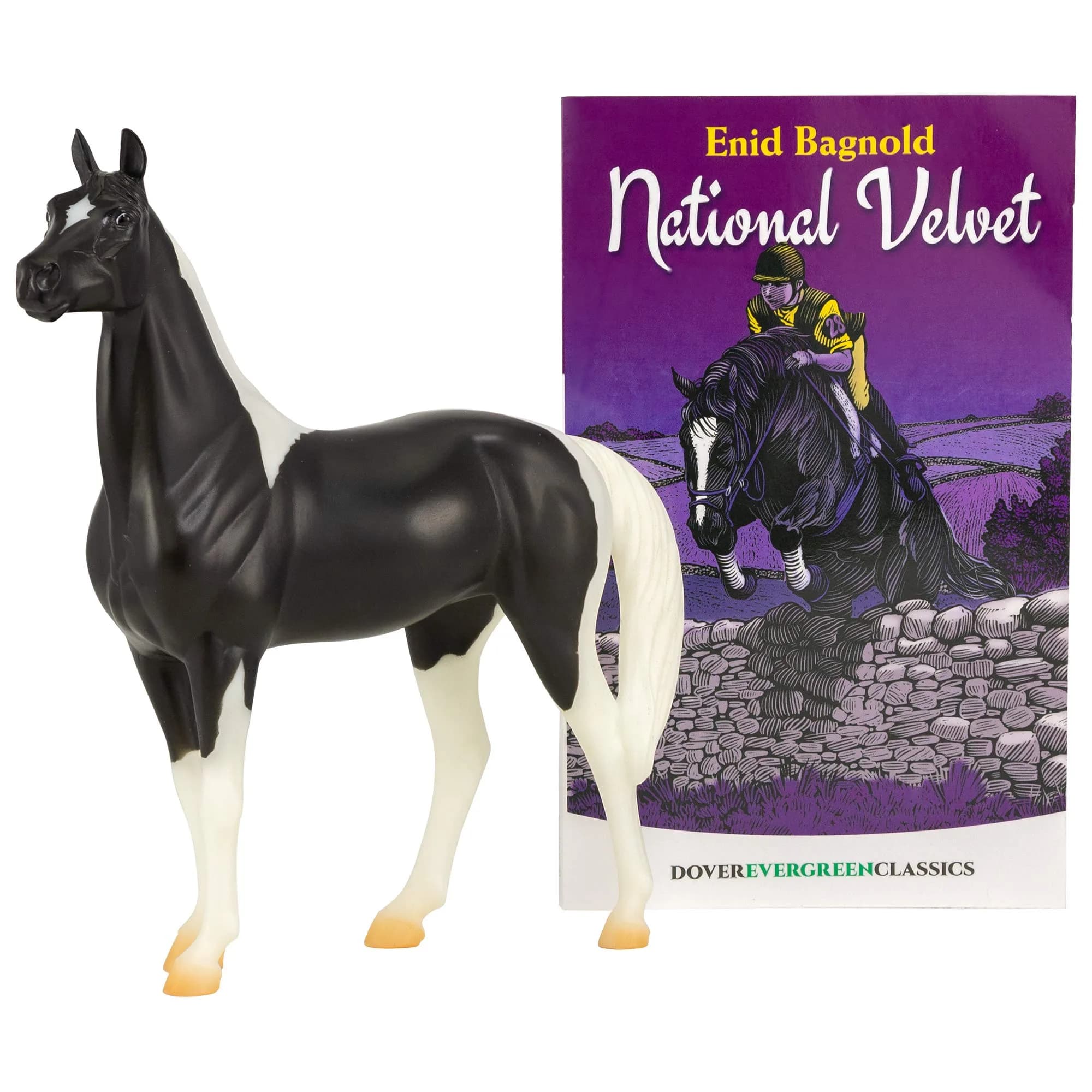 Breyer Freedom Series National Velvet Horse and Book Set 9" L x 6" H | Educational Toy Figure for Ages 4+ - main product image
