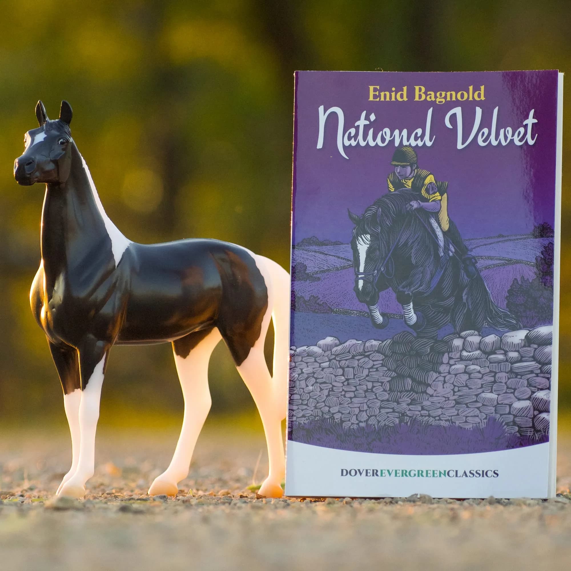 Breyer Freedom Series National Velvet Horse and Book Set 9" L x 6" H | Educational Toy Figure for Ages 4+ - view 4