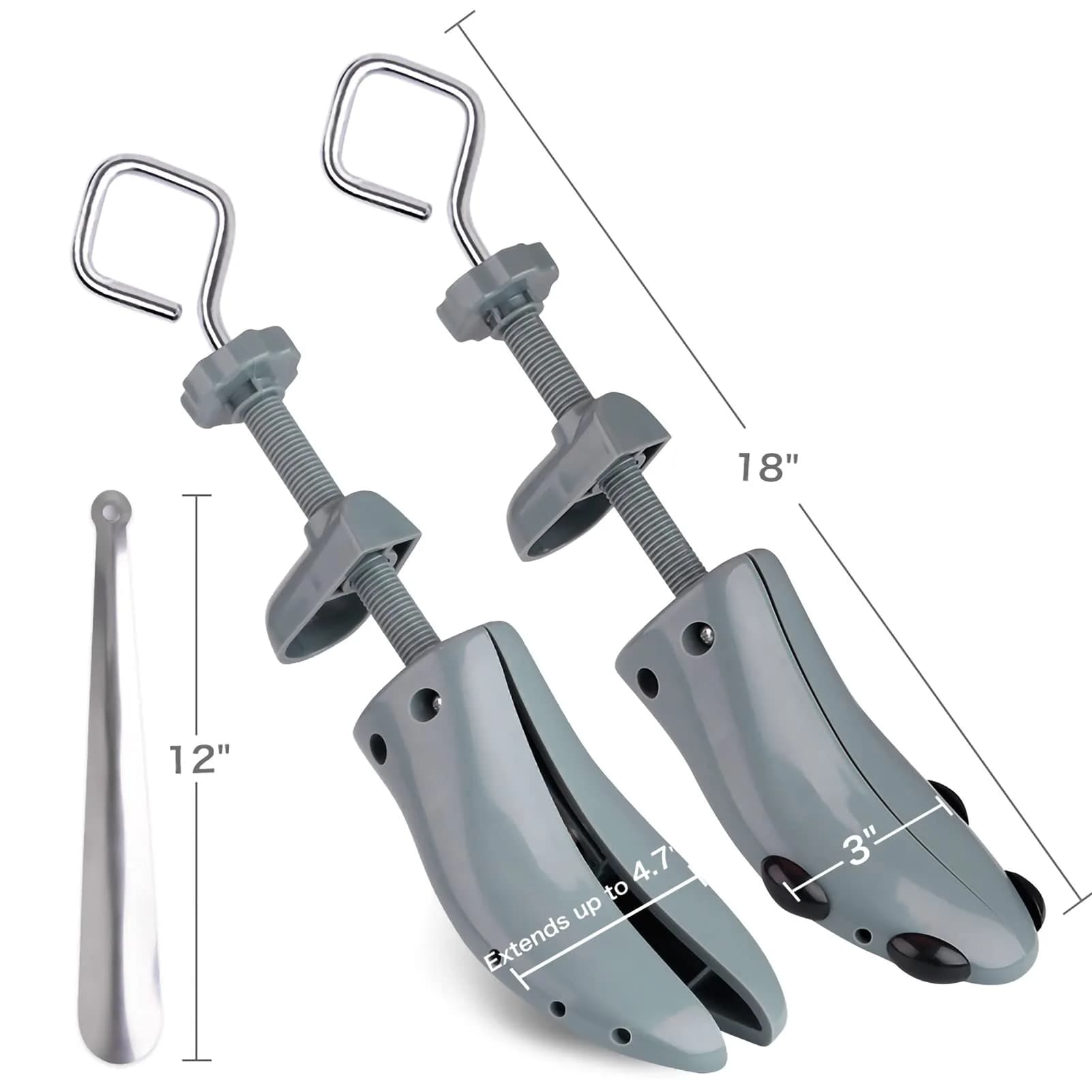 Topsome Shoe Stretcher Men US 9.5-13 | 4-Way Adjustable ABS Plastic Shoe Tree Shaper for Wide Feet - view 6