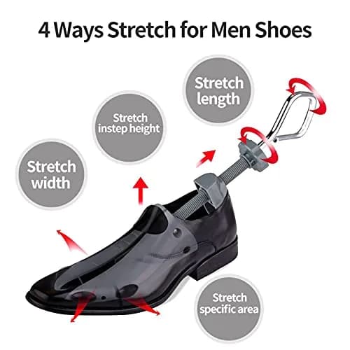 Topsome Shoe Stretcher Men US 9.5-13 | 4-Way Adjustable ABS Plastic Shoe Tree Shaper for Wide Feet thumbnail 3