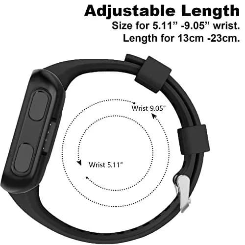 TopPerfekt Silicone Watch Band for Garmin Forerunner 35, Pink | Fits 130-230mm Wrist thumbnail 4