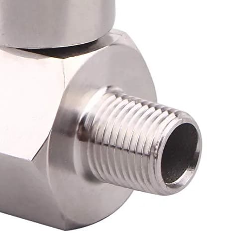 DERNORD 1/8 Inch Stainless Steel Mini Ball Valve NPT FxM Thread Pack of 2 | Corrosion-Resistant, Suitable for Water & Gas thumbnail 4