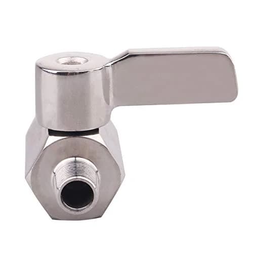 DERNORD 1/8 Inch Stainless Steel Mini Ball Valve NPT FxM Thread Pack of 2 | Corrosion-Resistant, Suitable for Water & Gas thumbnail 5