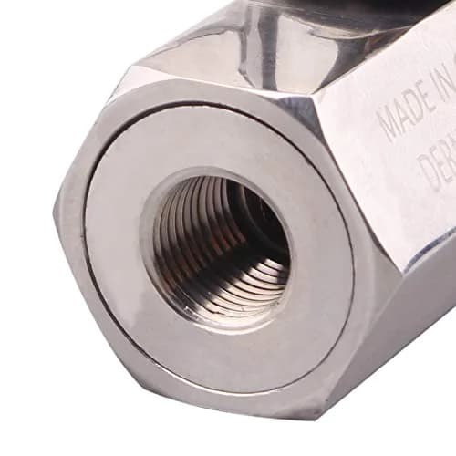 DERNORD 1/8 Inch Stainless Steel Mini Ball Valve NPT FxM Thread Pack of 2 | Corrosion-Resistant, Suitable for Water & Gas thumbnail 7