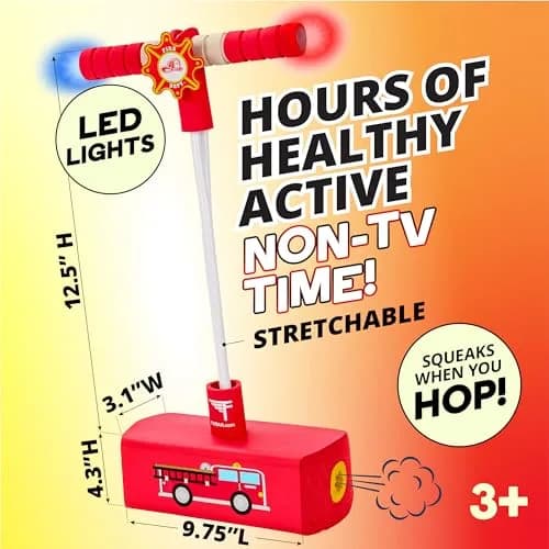 Flybar My First Foam Pogo Jumper Red Fire | ASTM-Tested for Ages 3+ | 16.8" Height thumbnail 4