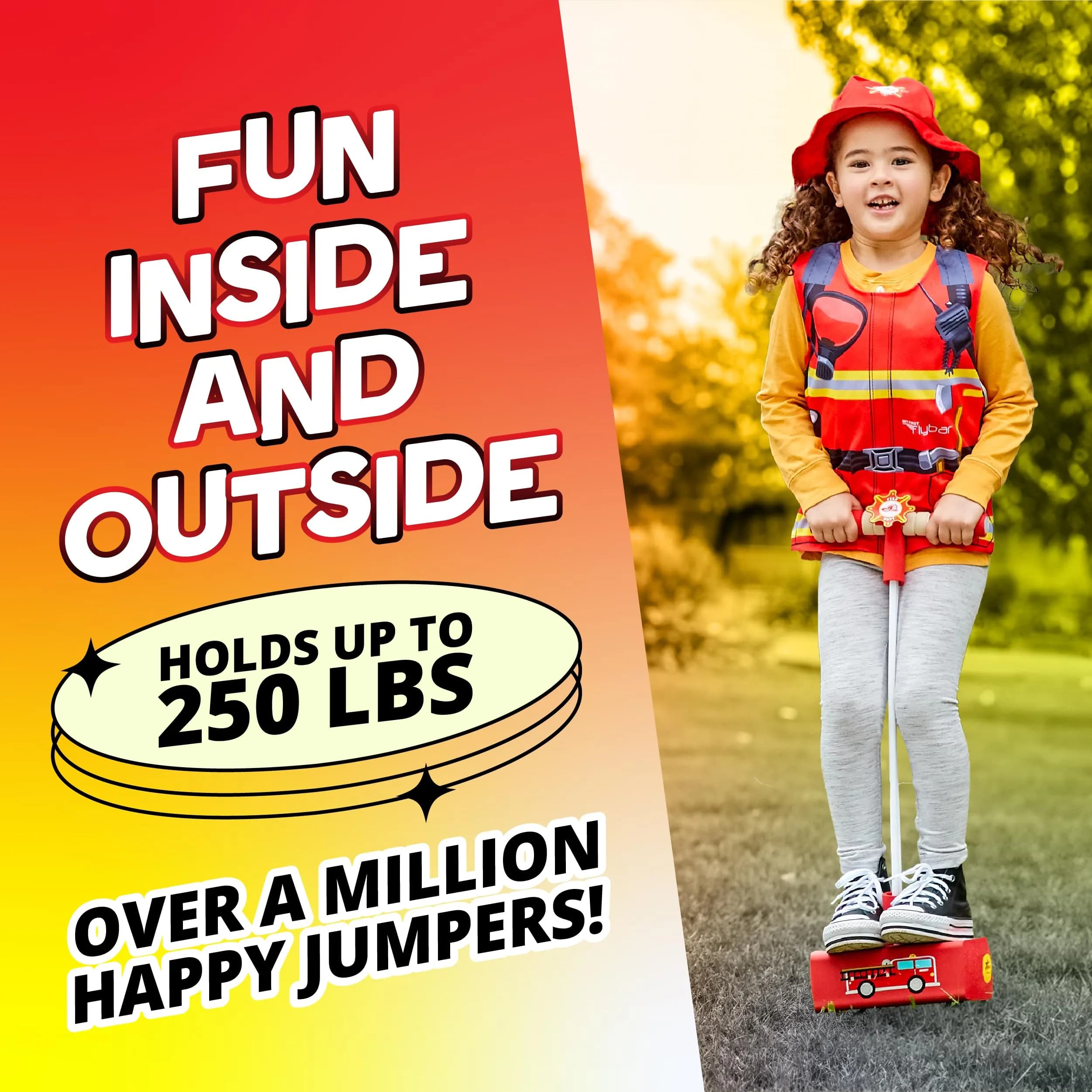 Flybar My First Foam Pogo Jumper Red Fire | ASTM-Tested for Ages 3+ | 16.8" Height - view 5