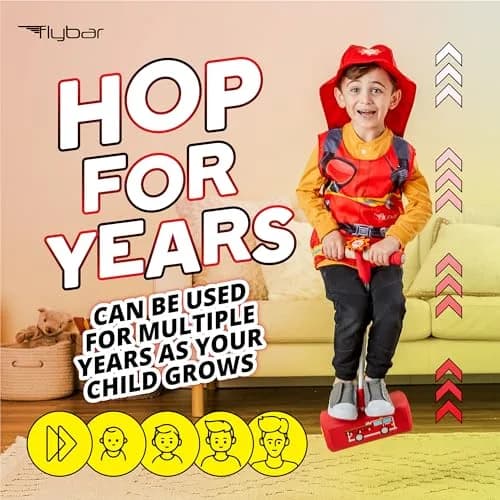 Flybar My First Foam Pogo Jumper Red Fire | ASTM-Tested for Ages 3+ | 16.8" Height thumbnail 6