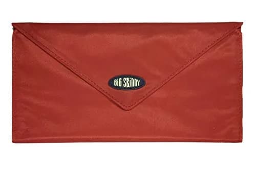 Big Skinny Slimvelope TriFold Clutch Wallet Lipstick Red | Holds 40 Cards, Machine Washable thumbnail 4