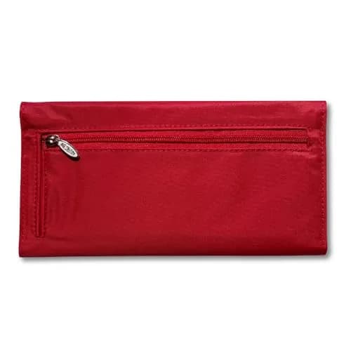 Big Skinny Slimvelope TriFold Clutch Wallet Lipstick Red | Holds 40 Cards, Machine Washable thumbnail 2