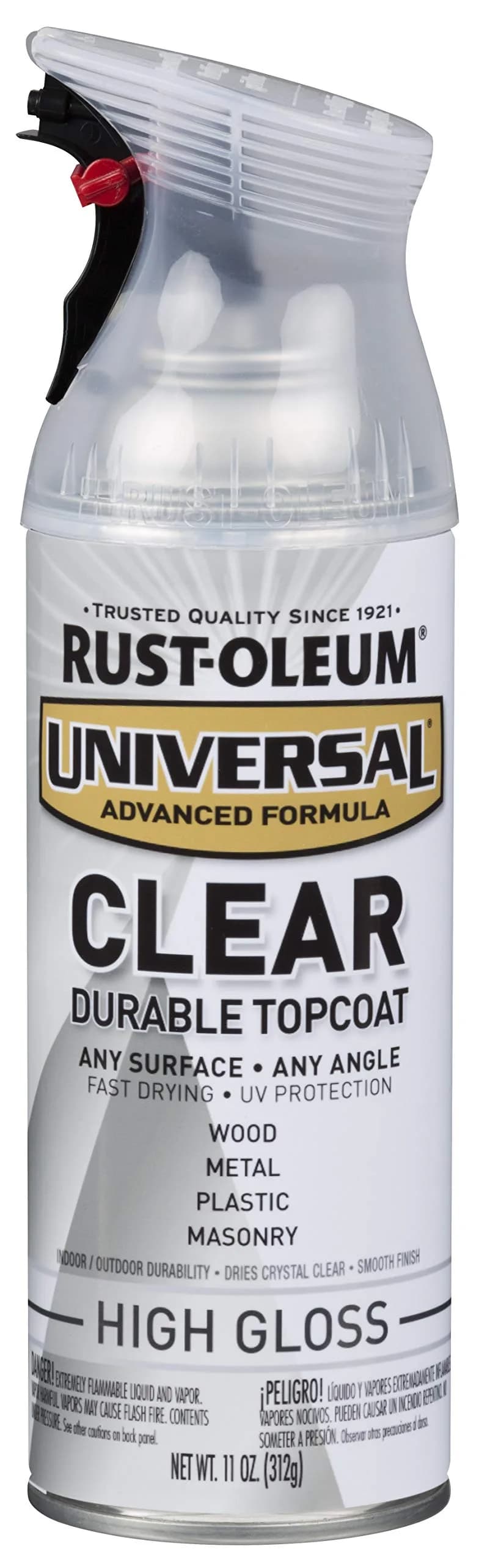 Rust-Oleum Universal All Surface High Gloss Clear Topcoat Spray, 11 oz (Pack of 1) - main product image