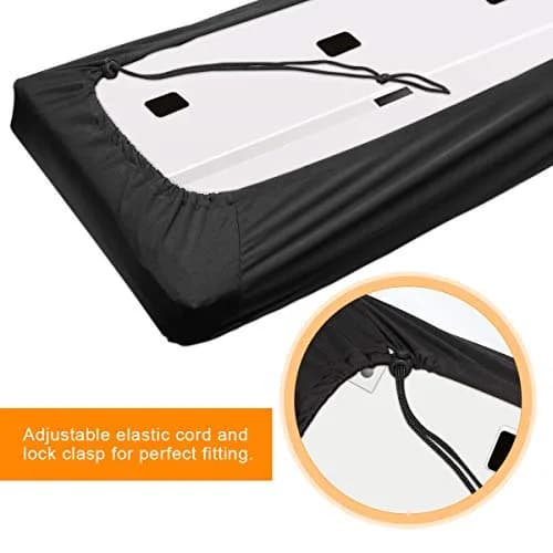 Coolrunner Piano Keyboard Dust Cover For 61/76/88 Keys | Elastic Cord Locking Clasp thumbnail 3