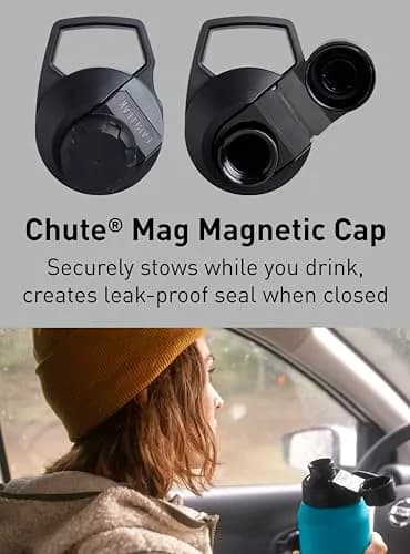CamelBak Chute Mag 32oz (950ml) Vacuum Insulated Stainless Steel Water Bottle Moss | Magnetic Cap, Keeps Cold Hours thumbnail 6