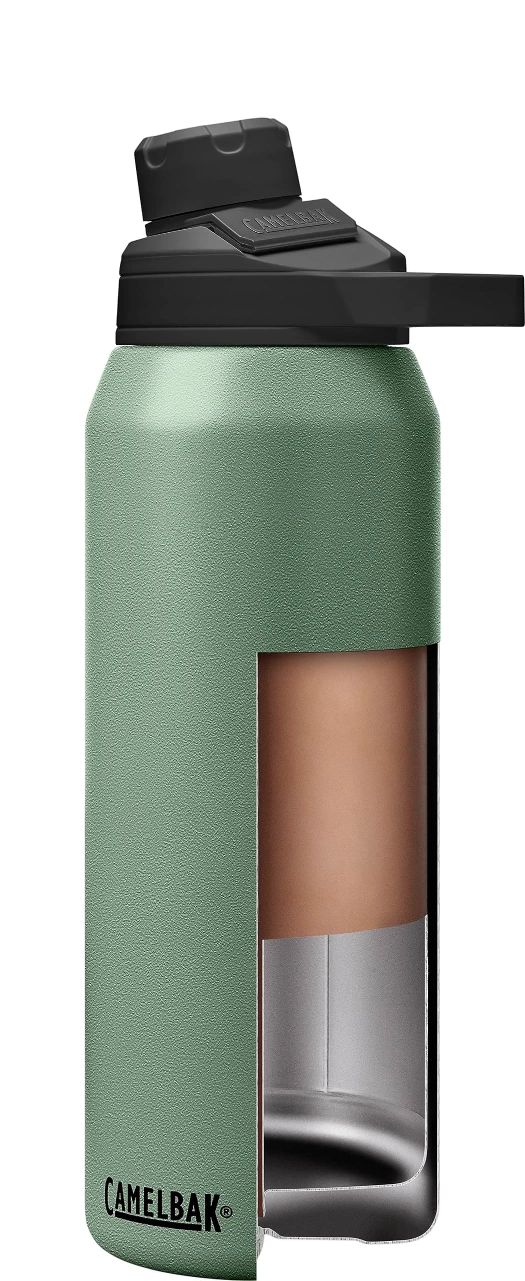 CamelBak Chute Mag 32oz (950ml) Vacuum Insulated Stainless Steel Water Bottle Moss | Magnetic Cap, Keeps Cold Hours - view 4