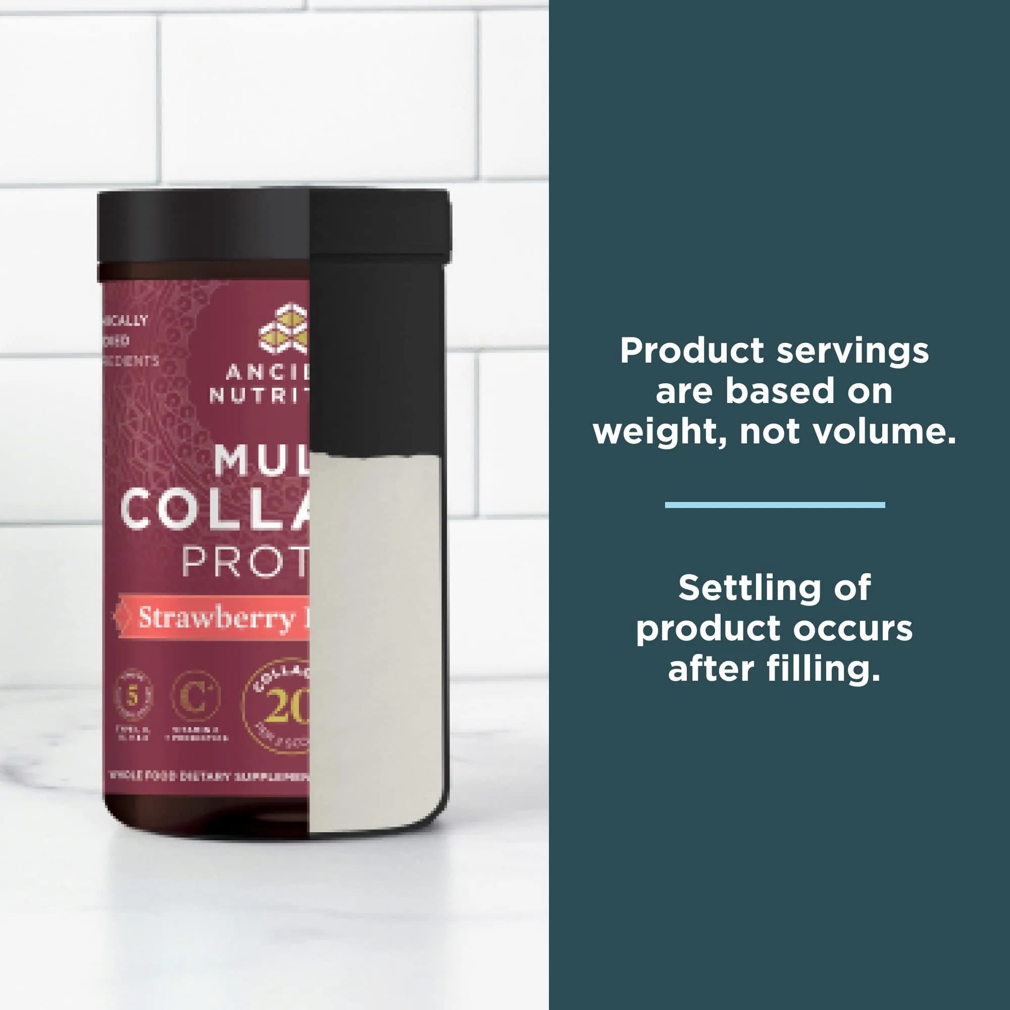 Ancient Nutrition Multi Collagen Protein Powder Strawberry Lemonade 24 Servings | Supports Skin, Joints, Gut Health - view 6