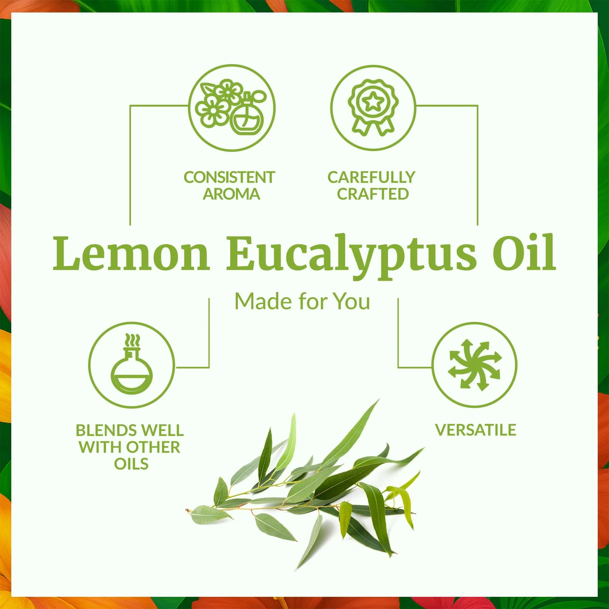 SVA ORGANICS Lemon Eucalyptus Essential Oil - 4 Fl Oz (118 mL) - Pure & Natural Aromatherapy Oil - view 3