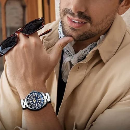 Juntan 20mm Watch Band Stainless Steel | Curved Solid End Tapered Strap for Men & Women, Silver thumbnail 6