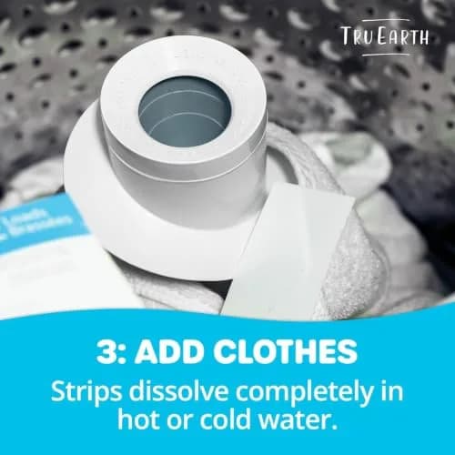 Tru Earth Dry Laundry Detergent Sheets, Fresh Linen, 64 Count | Eco-Friendly, Hypoallergenic & Compact thumbnail 5