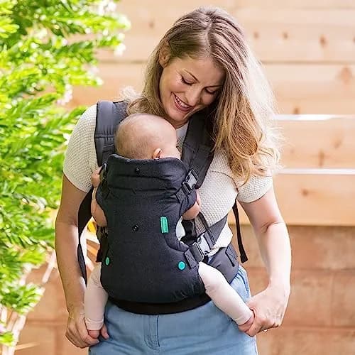 Infantino Flip 4-in-1 Baby Carrier Convertible Ergonomic, Black Denim | Adjustable, Ergonomic & Grow-with-Your Baby (70-120 chars) thumbnail 6