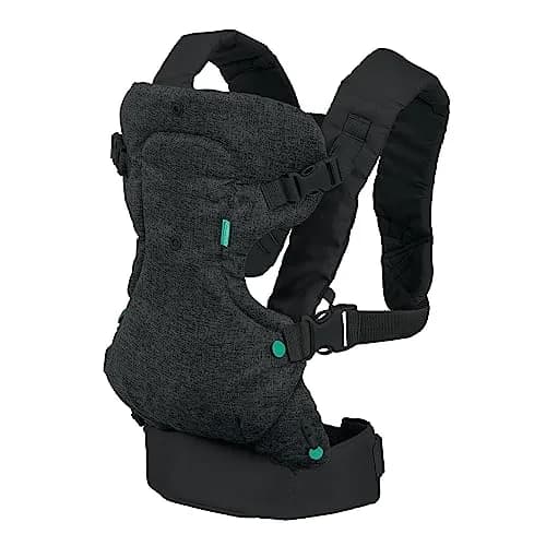 Infantino Flip 4-in-1 Baby Carrier Convertible Ergonomic, Black Denim | Adjustable, Ergonomic & Grow-with-Your Baby (70-120 chars) thumbnail 7