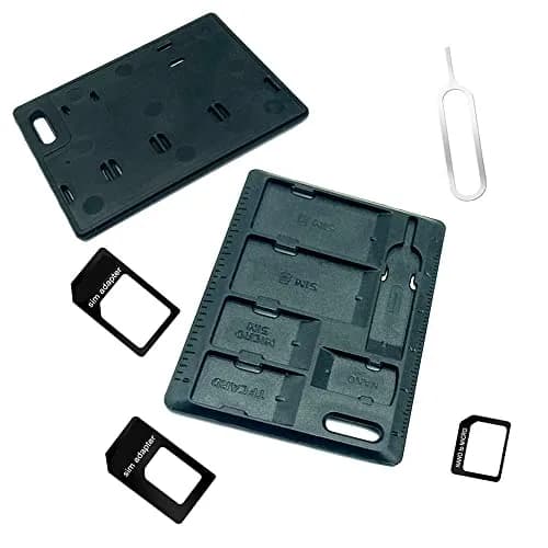 CKANDAY Black 1 Pack SIM Card Holder with Tray Eject Pin | Compact Travel-Friendly Card Storage thumbnail 7