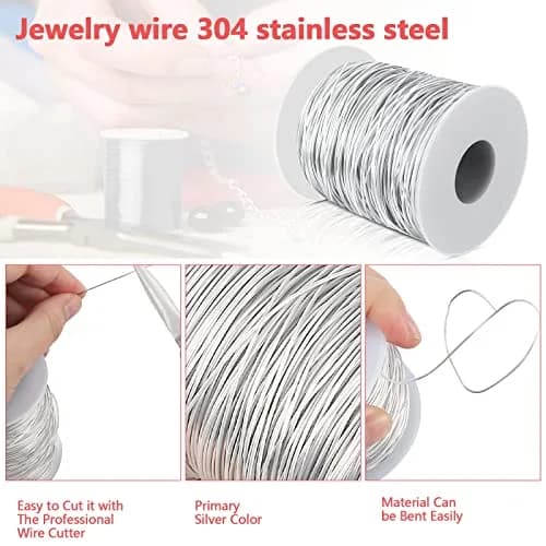 Yountiger 304 Stainless Steel Wire 0.8mm (20 Gauge) | 328 Ft Coil | Rustproof & Shapeable for Jewelry Making thumbnail 5