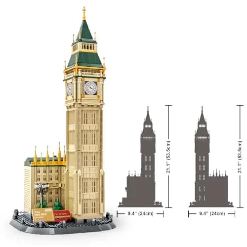 Apostrophe Games Big Ben Building Block Set 1095 Pieces | Educational Architecture Model thumbnail 4