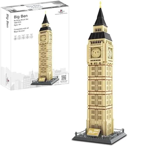 Apostrophe Games Big Ben Building Block Set 1095 Pieces | Educational Architecture Model thumbnail 7