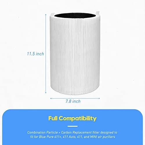 Colorfullife Blue Pure 411 Replacement Filter 2-Pack | H13 HEPA & Activated Carbon for Air Purifiers thumbnail 6