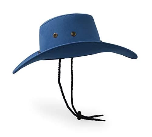 UltraKey Navy Cowboy Hat 10cm (3.9in) Brim | Western Style Sun Protection for Outdoor Activities thumbnail 4