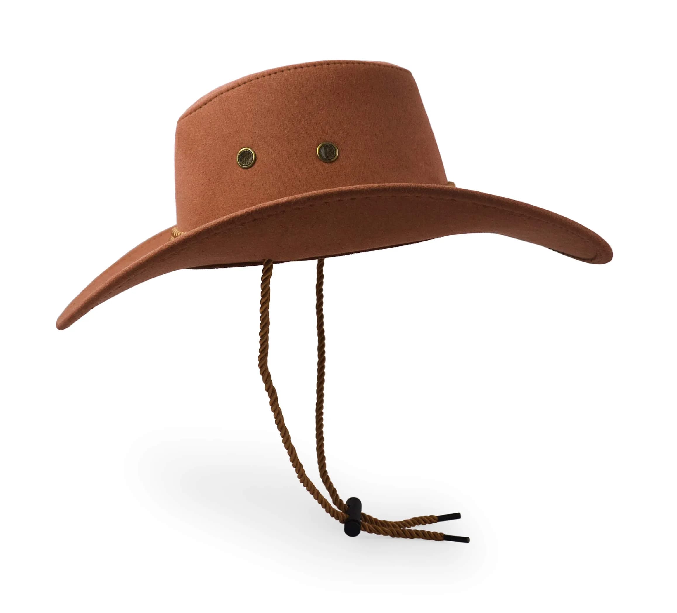 UltraKey Western Cowboy Hat Brown | Wide Brim Sun Protection for Outdoor Activities - view 4